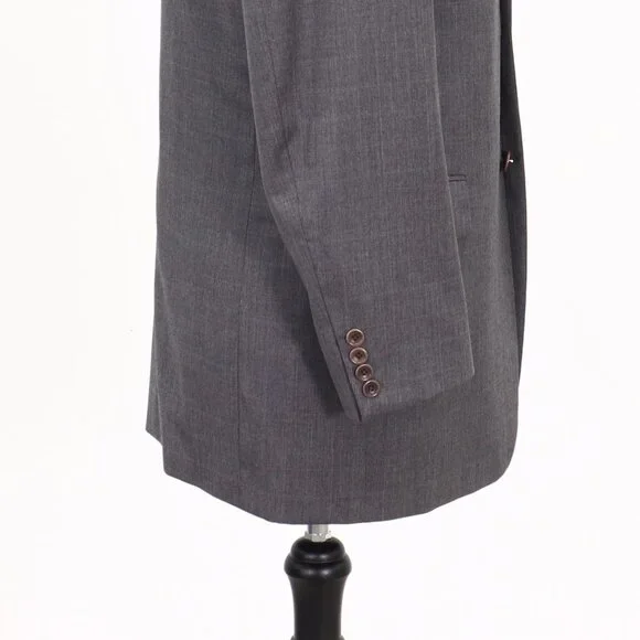 Trussini 40L Gray Check 3-Button Sport Coat Blazer Jacket B322